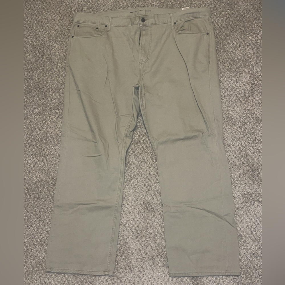 Old Navy Khaki Straight-Leg Pants 44x30